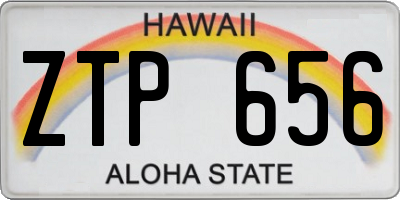 HI license plate ZTP656