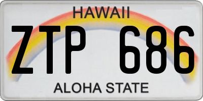 HI license plate ZTP686