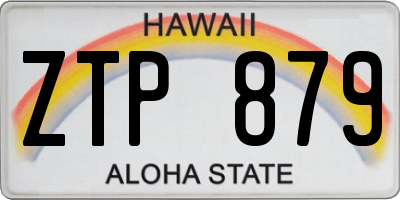 HI license plate ZTP879
