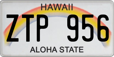 HI license plate ZTP956