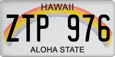 HI license plate ZTP976