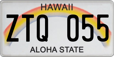 HI license plate ZTQ055