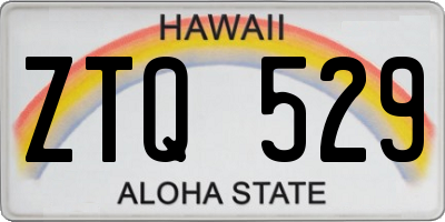 HI license plate ZTQ529