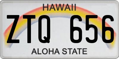 HI license plate ZTQ656