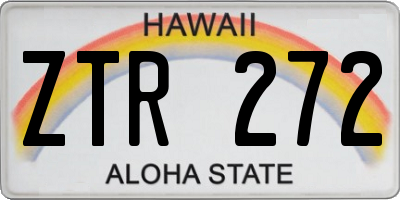 HI license plate ZTR272
