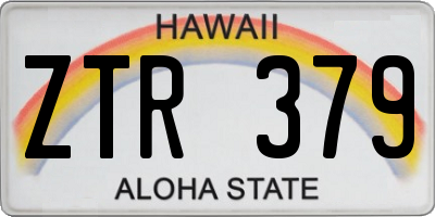 HI license plate ZTR379