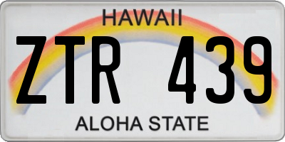 HI license plate ZTR439