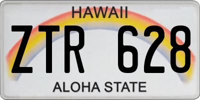 HI license plate ZTR628