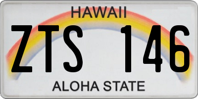 HI license plate ZTS146