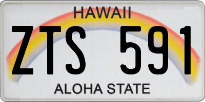 HI license plate ZTS591