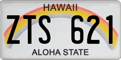 HI license plate ZTS621