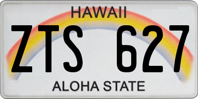 HI license plate ZTS627