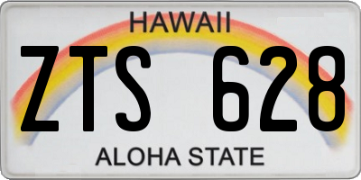 HI license plate ZTS628
