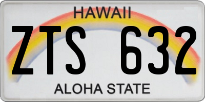 HI license plate ZTS632