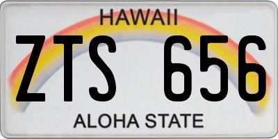 HI license plate ZTS656
