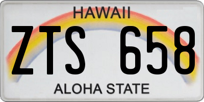 HI license plate ZTS658
