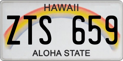 HI license plate ZTS659