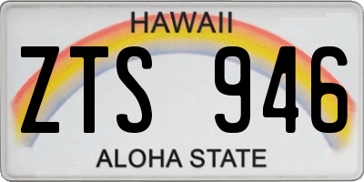 HI license plate ZTS946