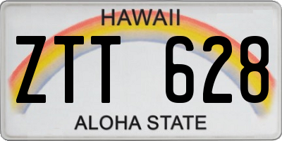 HI license plate ZTT628