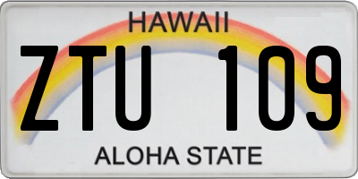 HI license plate ZTU109
