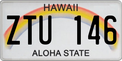 HI license plate ZTU146