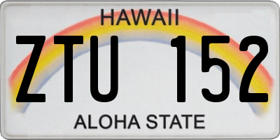 HI license plate ZTU152