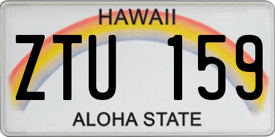 HI license plate ZTU159