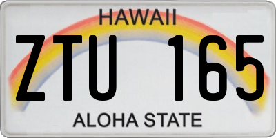 HI license plate ZTU165