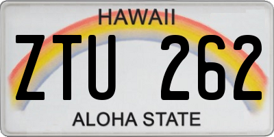 HI license plate ZTU262