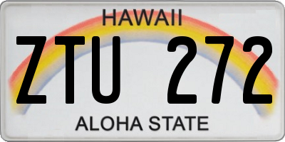 HI license plate ZTU272