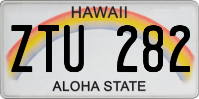 HI license plate ZTU282