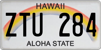 HI license plate ZTU284