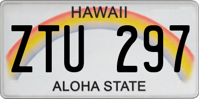 HI license plate ZTU297