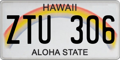 HI license plate ZTU306