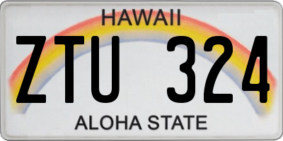 HI license plate ZTU324