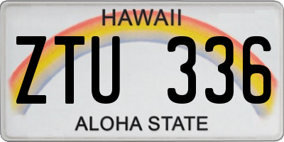 HI license plate ZTU336