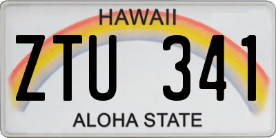 HI license plate ZTU341