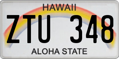 HI license plate ZTU348