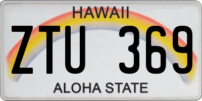 HI license plate ZTU369