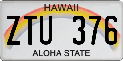 HI license plate ZTU376