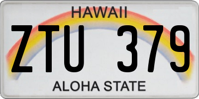 HI license plate ZTU379