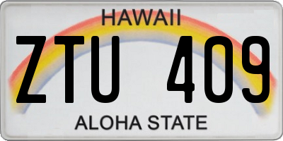 HI license plate ZTU409