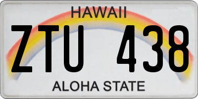 HI license plate ZTU438