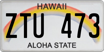 HI license plate ZTU473