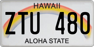 HI license plate ZTU480