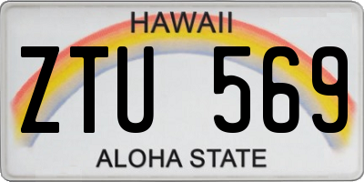 HI license plate ZTU569