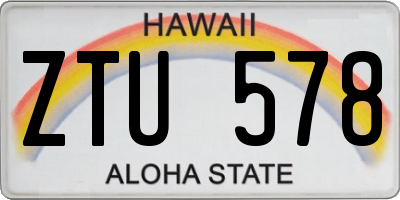 HI license plate ZTU578