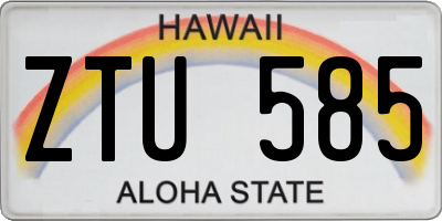 HI license plate ZTU585