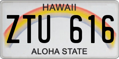 HI license plate ZTU616