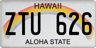 HI license plate ZTU626
